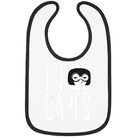 Disney pixars The Incredibles 2 Edna Mode No Capes Logo Bibs