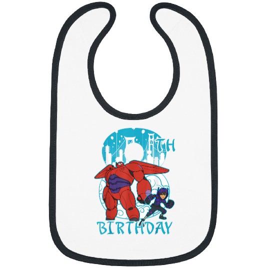 Disney Big Hero 6 Baymax Hiro 8th Birthday Graph Bibs