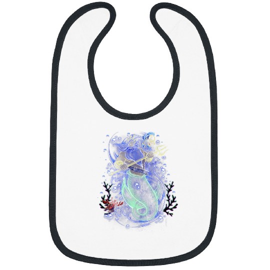 Disneyss The Little Mermaid King Triton Sea Storm Bibs