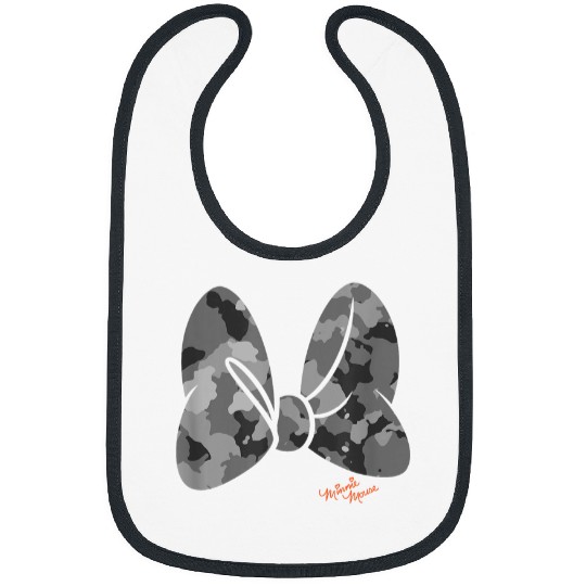 Disney Minnie Mouse Classic Camouflage Bow Autog Bibs