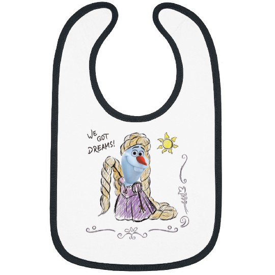 Disney Olaf Presents Rapunzel Costume Sketch Bibs