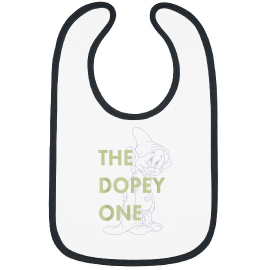 Discover Disney Snow White The Dopey One Outlined Graphic Bibs