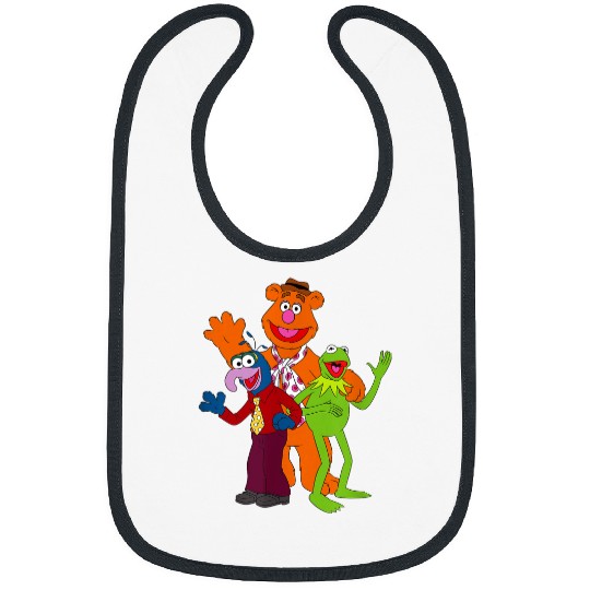 Disney Muppets Trio Kermit Gonzo Fozzie Bear Bibs