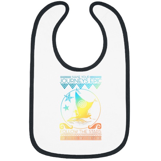 Disney Moana Epic Journeys Rainbow Gradient Grap Bibs