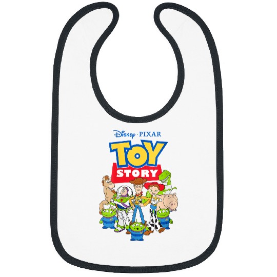 Womens Disney Pixar Toy Story Buzz Woody Jessie V-Neck T-Shirt Bibs