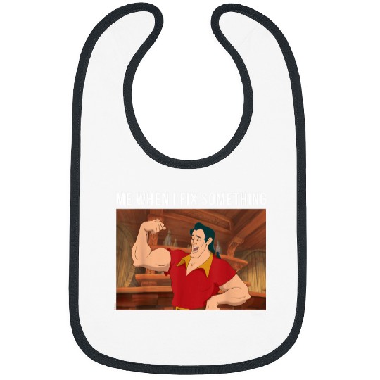 Disney Princess Gaston When I Fix Something Bibs