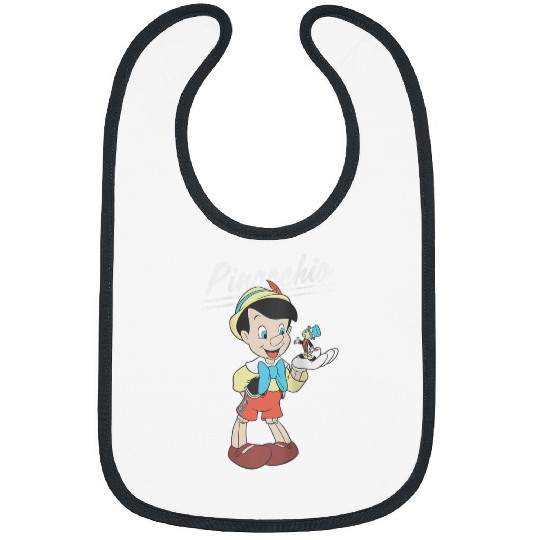 Disneyss Pinocchio And Jiminy Cricket Bibs