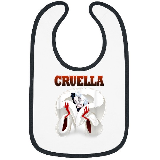 Disney Villains Cruella Elegant Cruel Big Chest Portrait Bibs