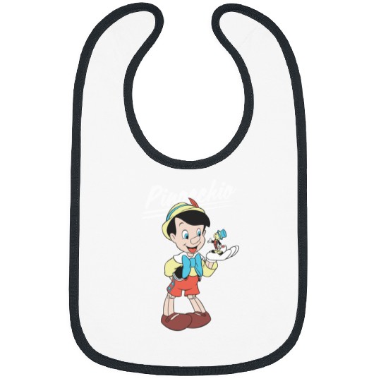 Disneyss Pinocchio And Jiminy Cricket Bibs