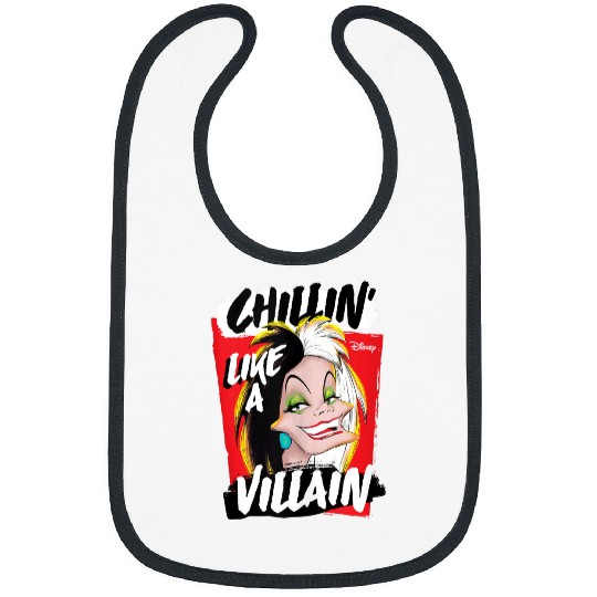 Disney Villains Cruella Chillin Like A Villain Bibs
