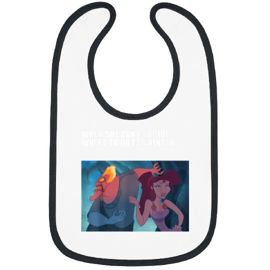 Disney Villains Valentines Day Hades Megara Dinn Bibs