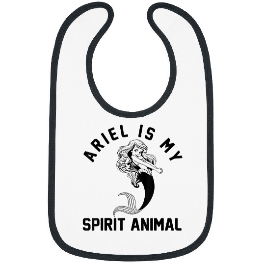 Discover Disneyss The Little Mermaid Ariel Is My Spirit Animal Logo Bibs