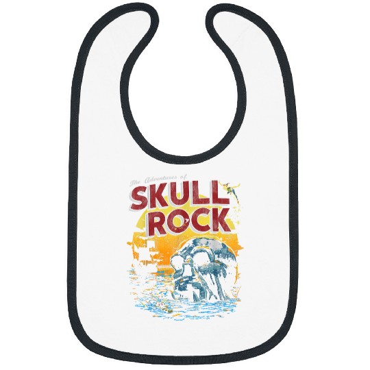 Disneyss Peter Pan Skull Rock Vintages Sunset Poster Bibs