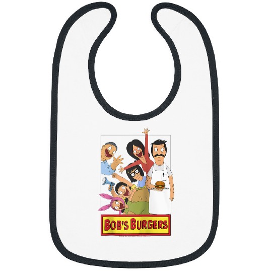 Bob's Burgers Family Shot & Teddy Logo Raglan Baseball Tee Bibs