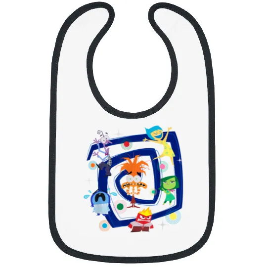 Disney Pixar Inside Out 2 Emotions Spiral Of Anxiety Bibs