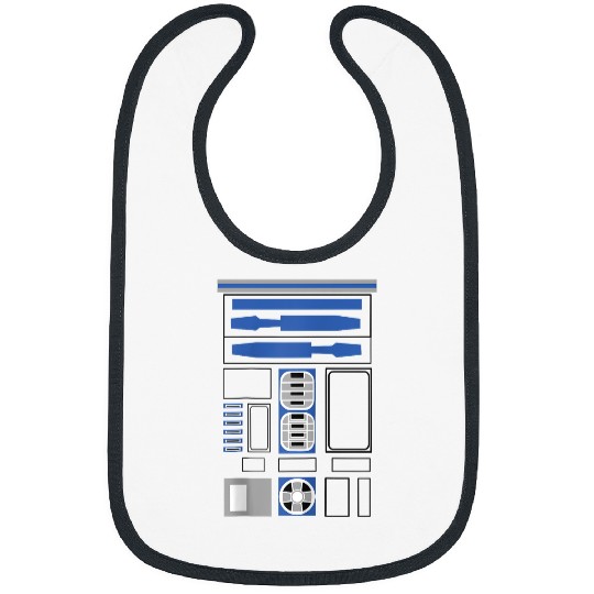 Halloween R2-D2 Costume Disney+ Raglan Baseball Tee Bibs