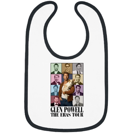 Glen Powell Eras Tour Bibs, Glen Powell Fan Gift, Twisters Movie Lovers Bibs