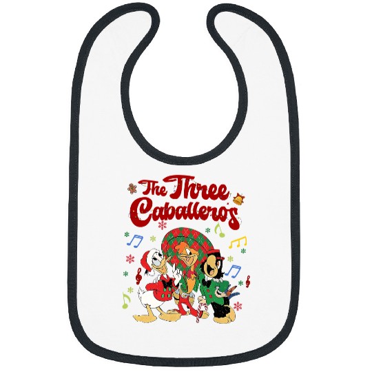 Disney Three Caballeros Christmas Lights Sing Christmas Song Bibs