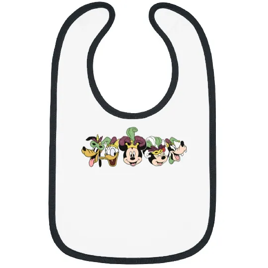 Discover Disney Mardi Gras Bibs, Disney Character Bibs