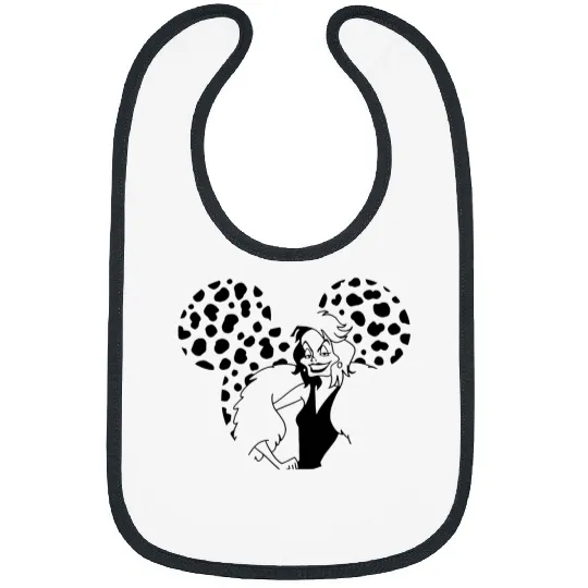 Disney 101 Dalmatians Villains Cruella Bibs
