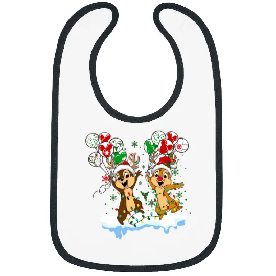 Disney Chip And Dale Christmas, Chip And Dale Bibs