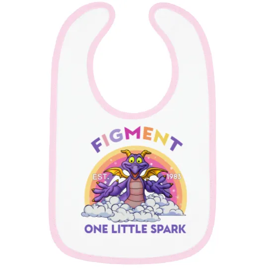 Cute Figment One Little Spark Disney Epcot Snack Drinking Bibs