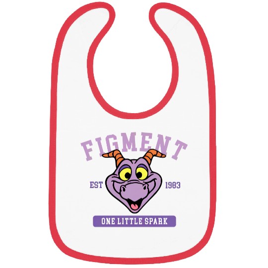 Disney Figment Bibs, Purple Dragon Bibs, Figment Est 1983 Bibs