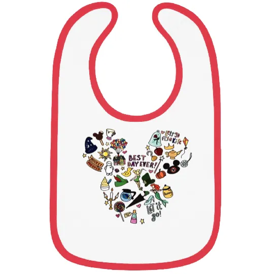 Best Day Ever Bibs, Disney Bibs, Disneyland Trip Bibs