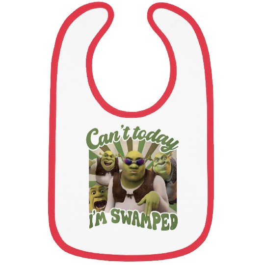 Shrek Bibs, Can't Today I'm Swamped Vintage Bibs, Disney Fiona Princess Bibs