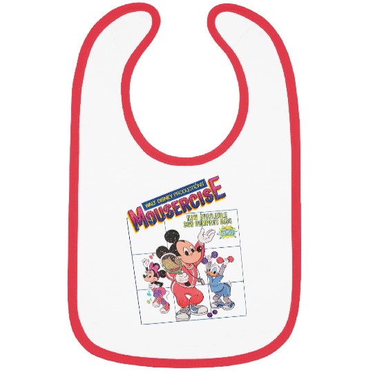 Vintage Disney Mousercise 90's Bibs