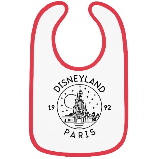 Disneyland Paris 1992 Vintage Bibs, Disneyland Vacation Bibs
