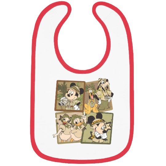 Disney Animal Kingdom Bibs, Vintage Animal Kingdom Bibs, Mickey Safari Bibs,