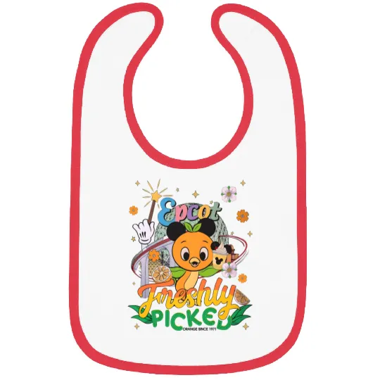 Epcot Orange Bird Bibs, Disney Orange Bird Bibs, Orange Bird Summer Bibs, Orange Bird Sunshine Bibs, Orange Bird Think Orange Bibs
