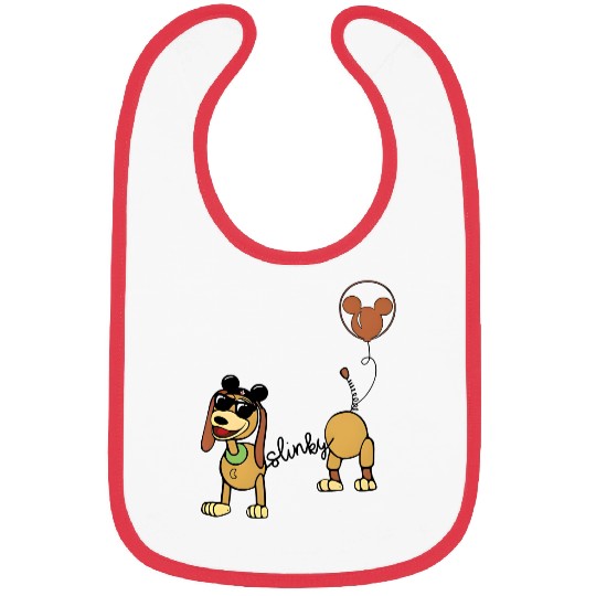 Slinky Dog Bibs, Slinky T.oy S.tory Bibs, T.oy S.tory Bibs, Disney Balloon Bibs