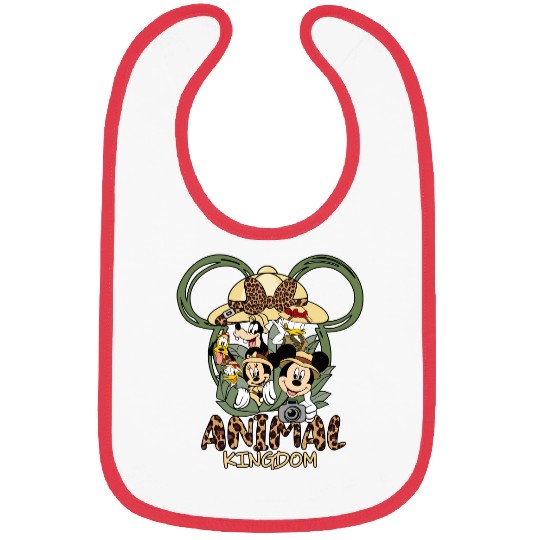 Disney Park Mickey Mouse And Friends Animal Kingdom Safari Bibs, Magic Kingdom Trip