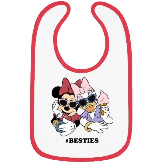 Retro Minnie and Daisy Bibs, Disney Bestie Bibs, Minnie Mouse Bibs, Disney Girl Trip, Disney Matching Bibs