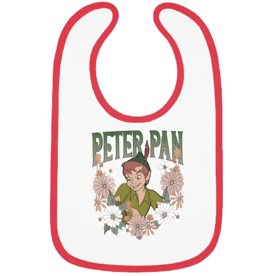 Disney Peter Pan Characters Bibs, Vintage Disney Peter Pan Bibs