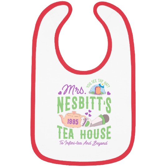 Buzz Lightyear Mrs Nesbitts Tea House To Infinity And Beyond Bibs,  Magic Kingdom Disneyland Family Vacation Gift