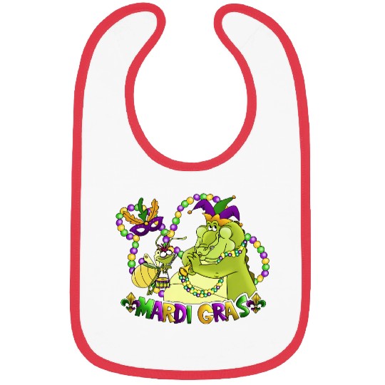 Disney Princess And The Frog Bibs | Louis And Ray Mardi Gras Bibs