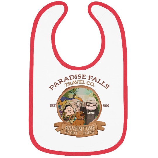 Paradise falls Travel & Co. Bibs, Disney up Bibs, Disney trip Bibs, Disney matching Bibs
