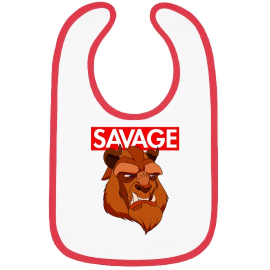 Disney Beauty & the Beast Savage Face Graphic Bibs