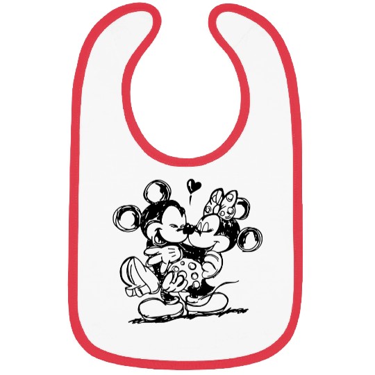 Mickey Love, Minnie Love Bibs, Disney Love Bibs, Minnie Mickey Bibs, Cute Mickey, Cute Minnie Bibs