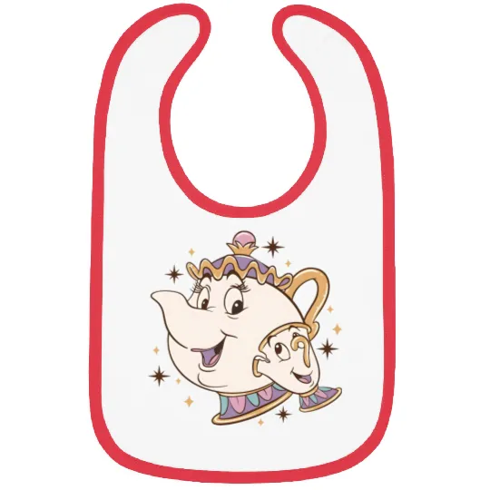Disney Beauty and the Beast Chip And Mrs. Potts Bibs