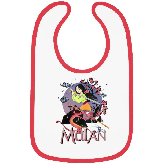 Disney Princess Mulan Bibs, Disney Bibs, Mulan Princess Bibs, Mulan Birthday Outfit