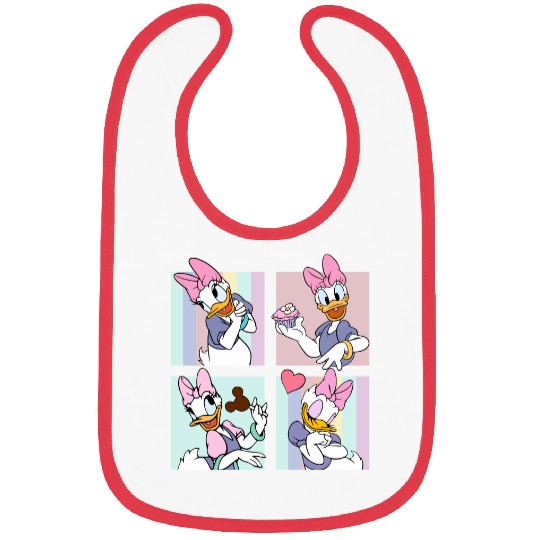 Disney Daisy Duck  Bibs, Disney Girls Bibs, Disney Aesthetic Bibs, Disneyworld Bibs, Disneyland Bibs
