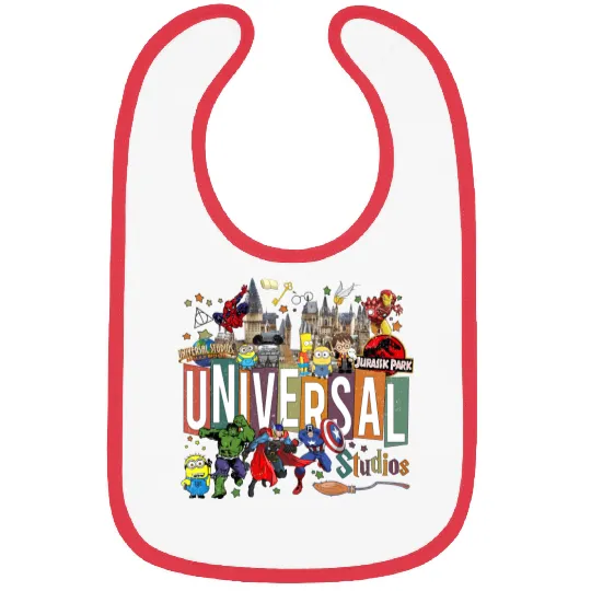 Disney Universal Studios  Bibs, Disney Trip Family Bibs, Universal Studio Trip Bibs, Disneyworld Bibs
