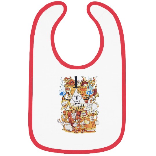 Gravity Falls Mystery Shack Retro 90s Bibs, Gravity Falls Bibs, Dipper Pines Bibs, Mabel Pines Bibs, Disney Characters