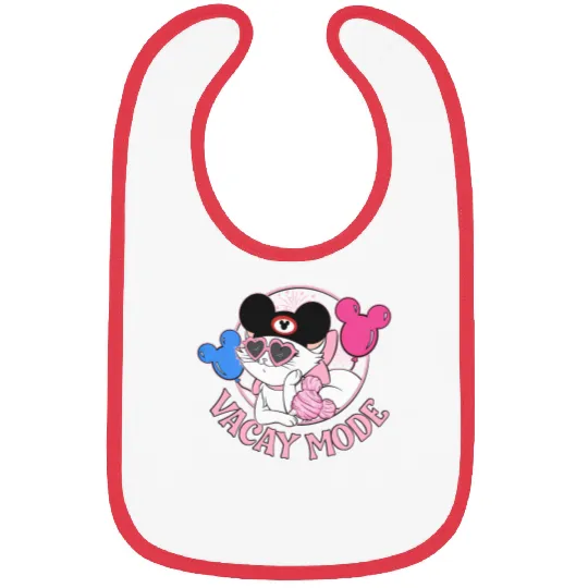 Disney The Aristocats Marie Cat Vacay Mode Mickey Balloon Bibs, Disney Cat Bibs