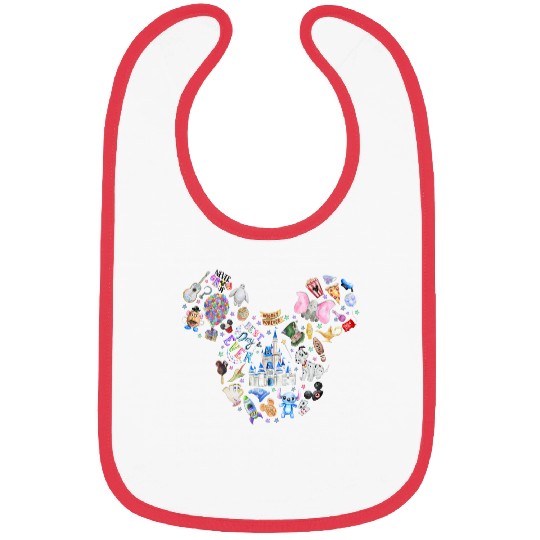 Disney Mickey Ears Bibs, Disneyland Vacation Bibs, Best Day Ever