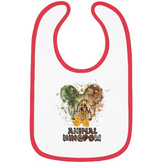 Disney Animal Kingdom Bibs, Disney Pluto Bibs, Animal Kingdom Bibs